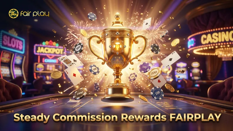 Glowing trophy symbolizes steady affiliate commission rewards.