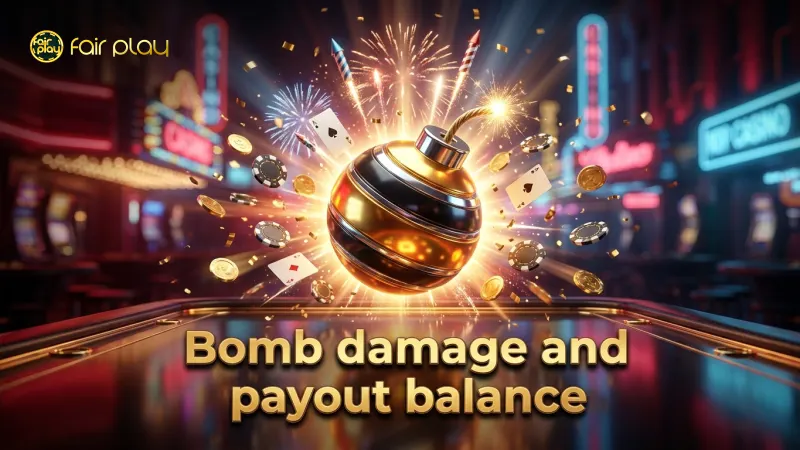 Bomb damage varies with cost, impacting payout efficiency