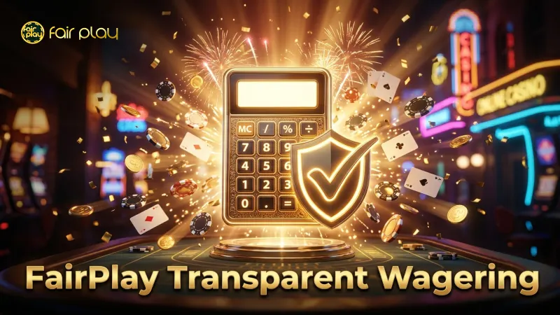 FairPlay ensures transparent wagering math and player trust