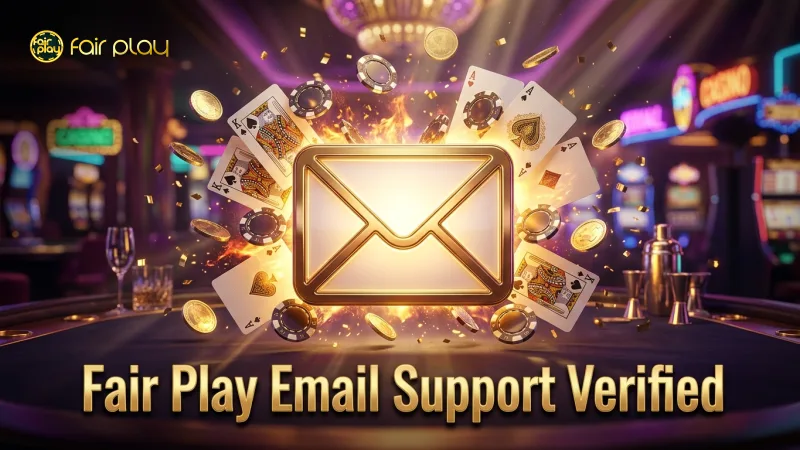 Email support provides detailed assistance with verified response times from Fair Play.