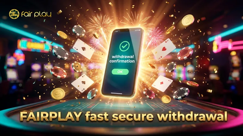 FAIRPLAY withdrawal steps ensure fast secure cash-out