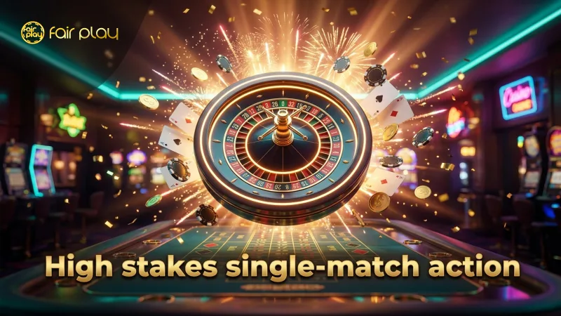 Single-match format creates high stakes and rapid outcomes