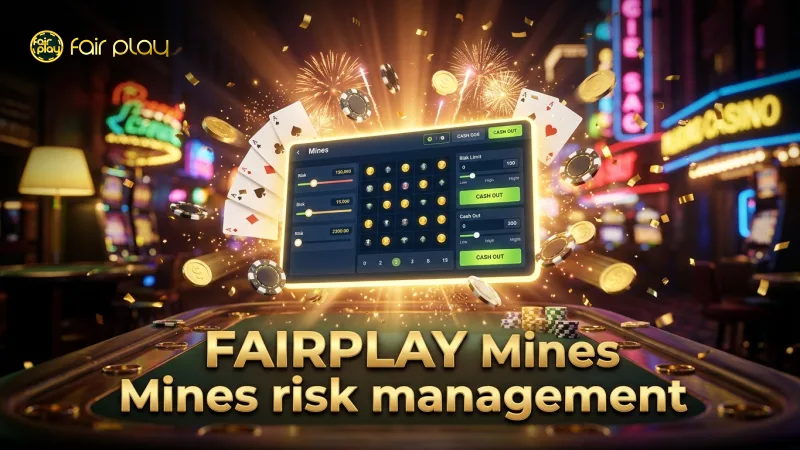 FAIRPLAY’s Mines game interface showing risk limit options