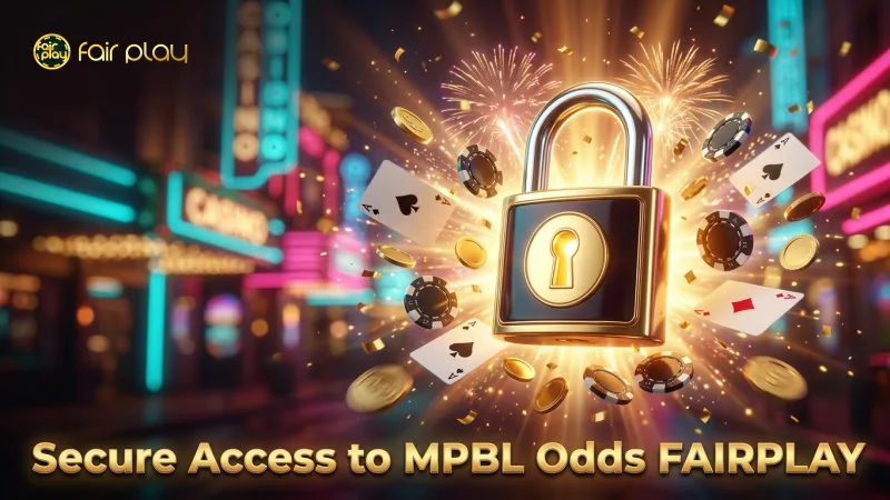 Glowing padlock symbolizes secure access to MPBL odds data