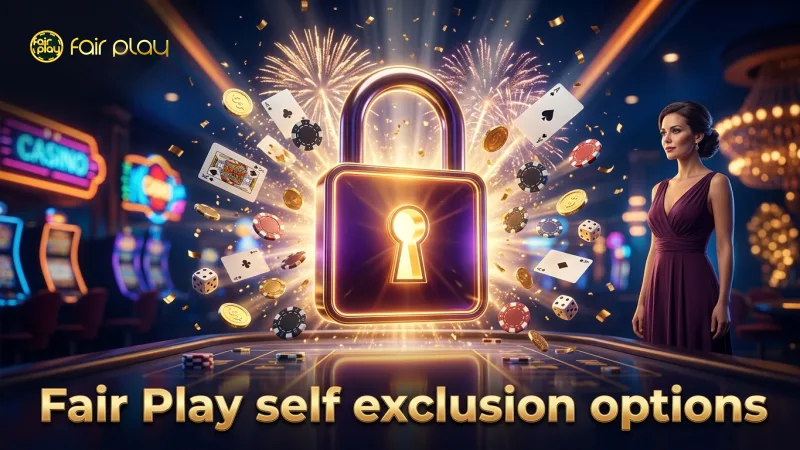 Self-exclusion options are accessible directly in-app.
