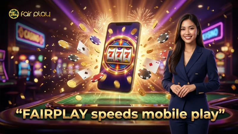 FAIRPLAY enables quick mobile cash-ins and bonus round plays.